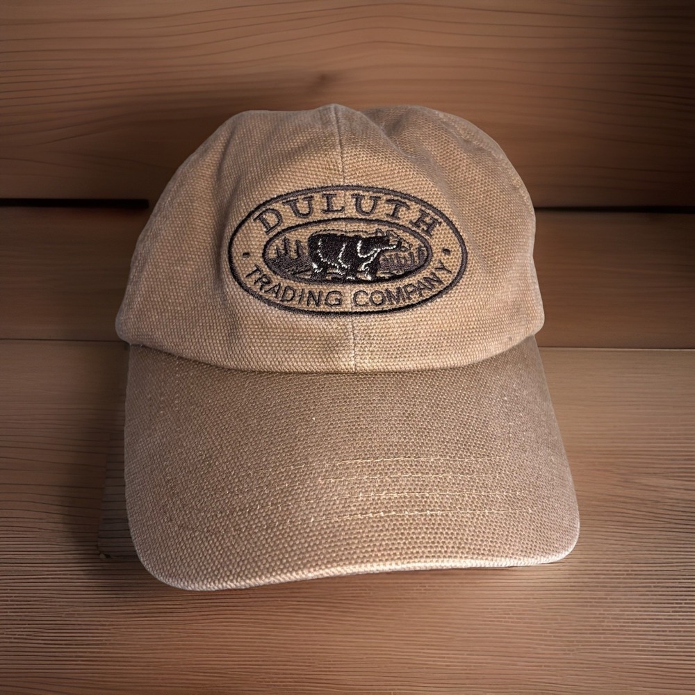 DULUTH TRADING Company Brown Cotton Baseball Hat Fleece Insulated Strapback M/L